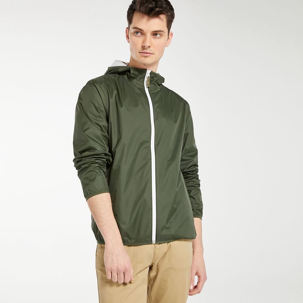 Chaquetas Timberland Hombre Mt. Franklin Waterproof Packable Shell Verde Oscuro - Chile YFG-036287